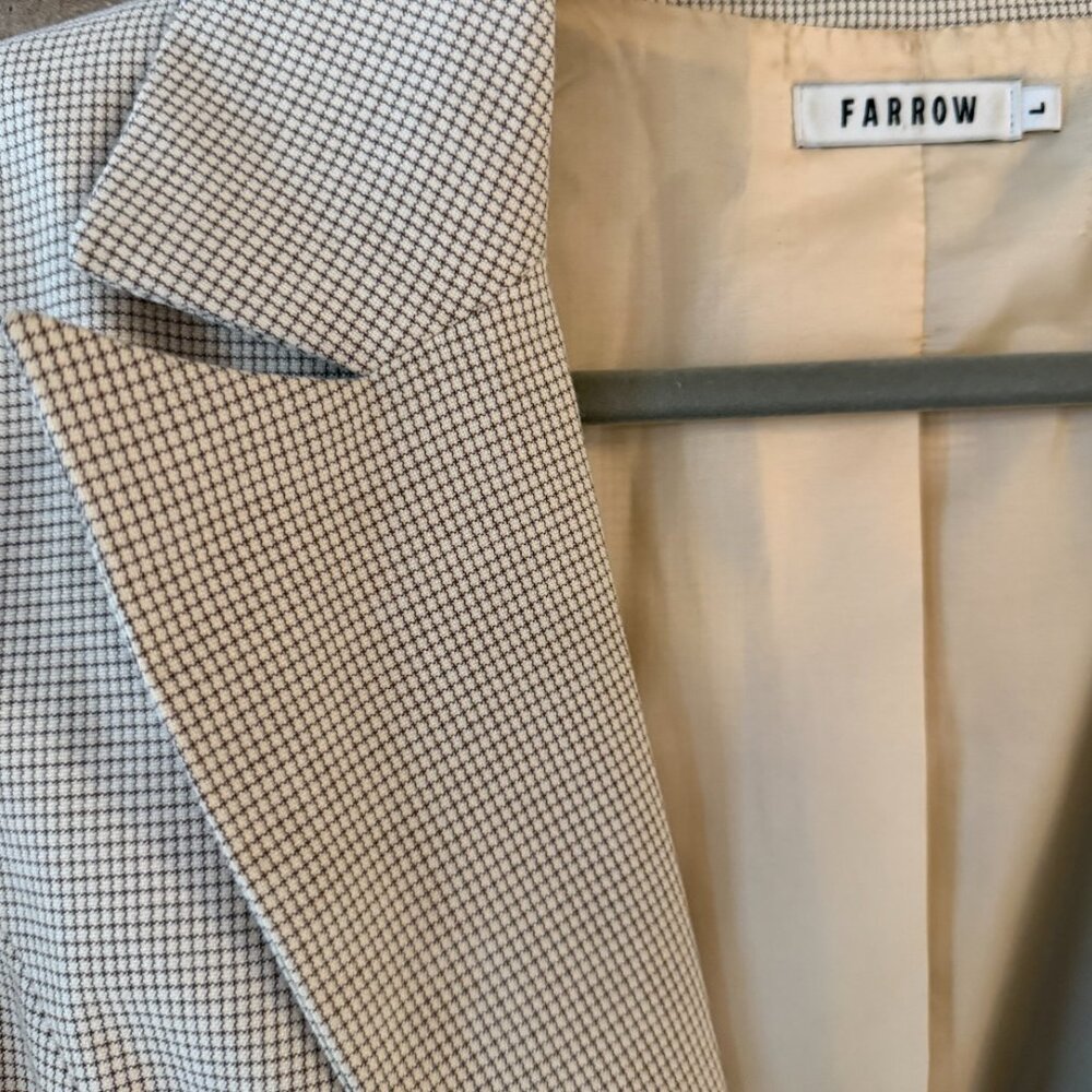 Farrow Windowpane Pattern Blazer - Size Large - Picture 2 of 4
